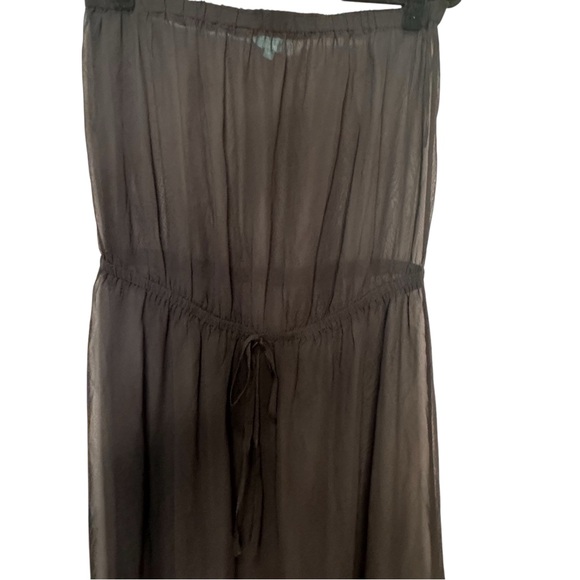 Black Strapless Sheer Beach/ Swim Cover Up - Picture 2 of 5